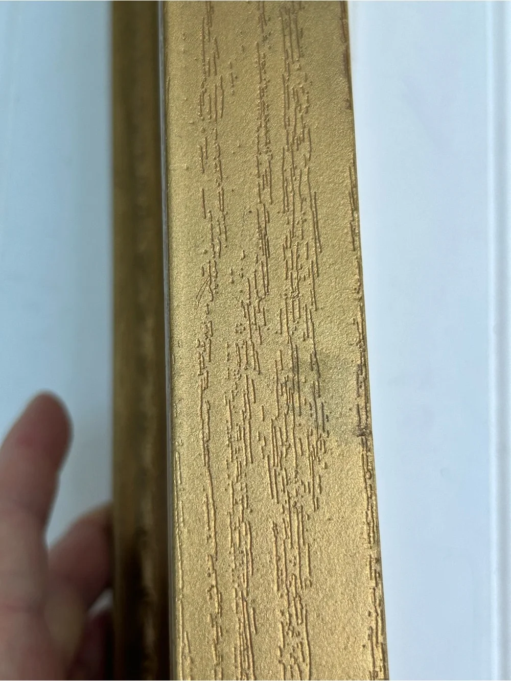 Vintage Mirror Gold Ornate Narrow Gallery Wall Scroll Edge Home Accent 18x5